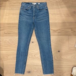 Re/done Original high rise ankle crop